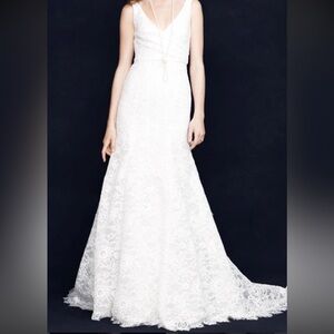 J.Crew Wedding Collection Sara Lace Gown: Elegant Off White Lace Gown
